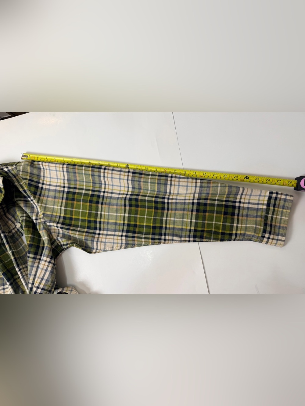 Carhartt Rugged Flex Plaid Shirt Men XL Tall Relaxed Fit Green Flannel - Picture 8 of 16